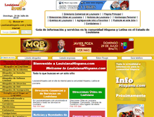Tablet Screenshot of louisianahispano.com